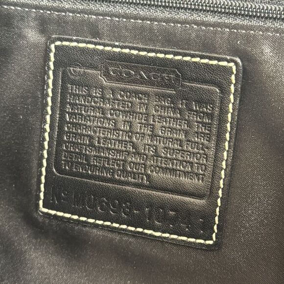 Vtg Coach Ergo Black Leather Hobo Shoulder Bag with turnlock style 10741 - Picture 13 of 13